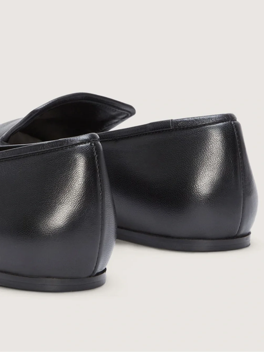 Everlane The Day Loafer Black Nappa Leather Smoking Flats Size 8 NWOB
